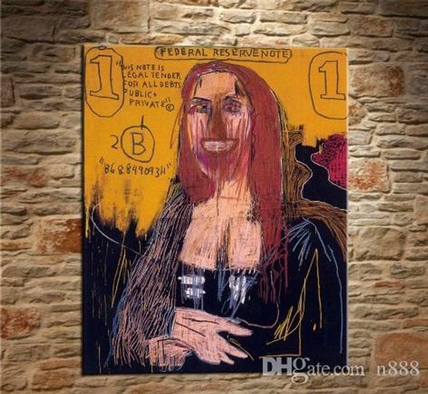 

jean michel basquiat handpainted & hd print graffiti pop wall art home decor oil painting on canvas multi sizes frame options g55 200312