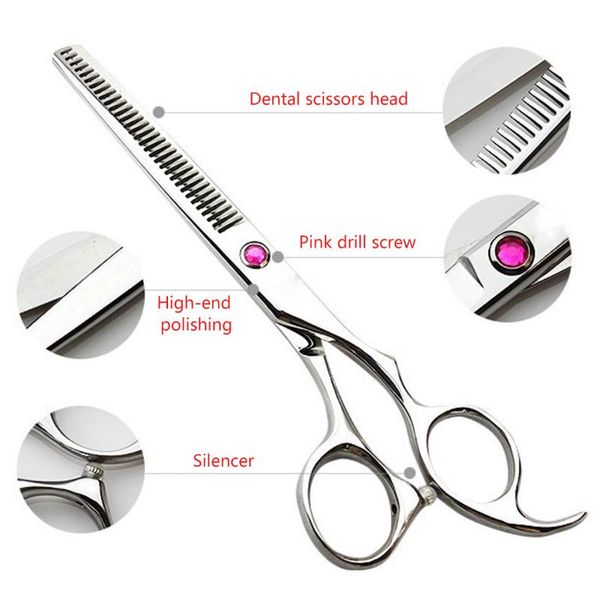 

8 шт набор профессиональных парикмахерских ножниц парикмахерских ножниц установлены плоские вырезать прямые вырезать зубы разжижению