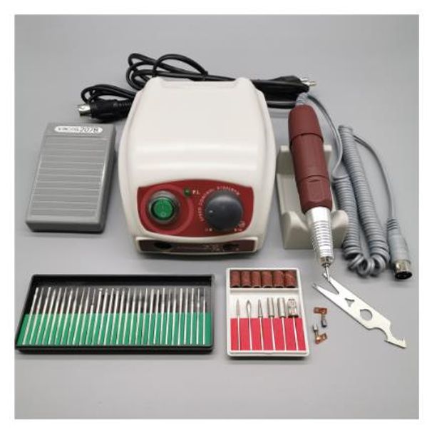 

35000rpm strong 210 120 micromotor handpiece strong 207b control box electric nail drill machine manicure kit nail art equipment