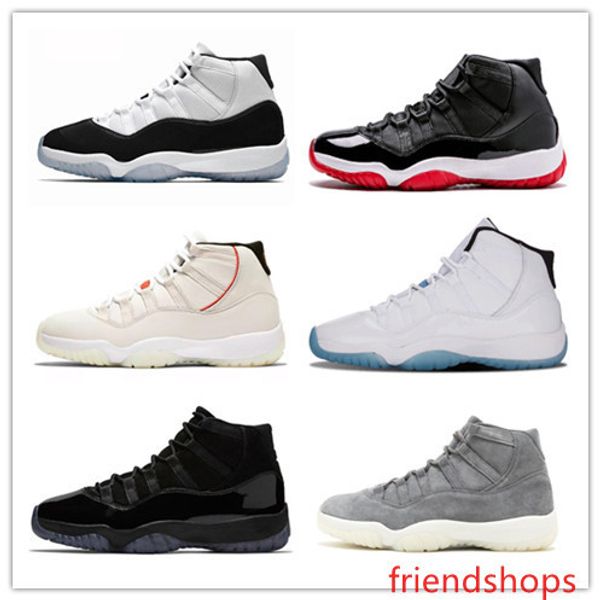 

concord high 45 11 xi 11s cap and gown prm heiress gym red chicago platinum tint space jams men basketball shoes sneakers