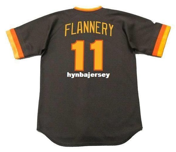 

custom tim flannery san diego stitched 1984 majestic cooperstown away baseball jersey retro mens jerseys running, Black;blue