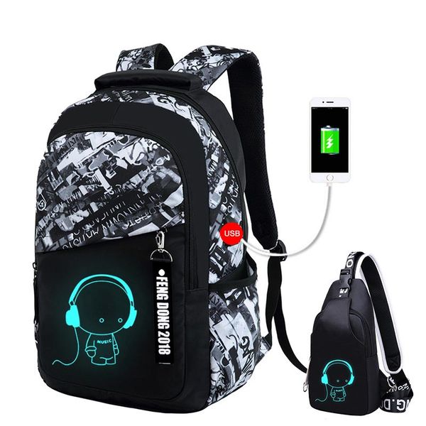 

luminous oxford school bags for teenage boys large backpack for teenagers bagpack high school backpack student casual travel bag