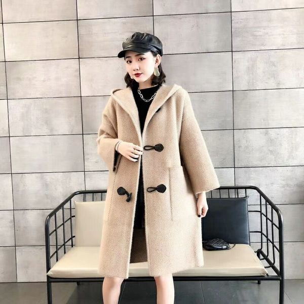 

autumn winter coat women 2019 casual solid jackets blazers female elegant single breasted long coat ladies, Black