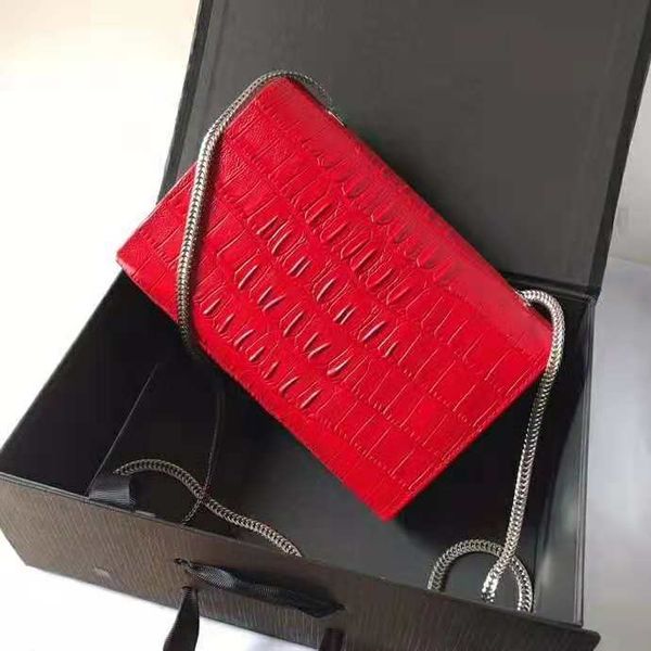 

Saint crocodile pattern cowhide de igner handbag luxury handbag famou brand women original genuine leather houlder bag