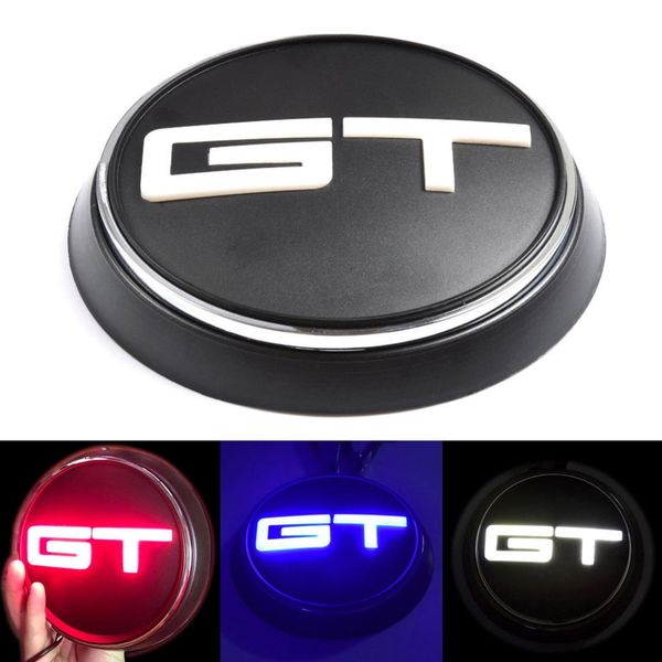 

red/blue/white gt logo car trunk lid emblem rear led light for mustang 2015-2019