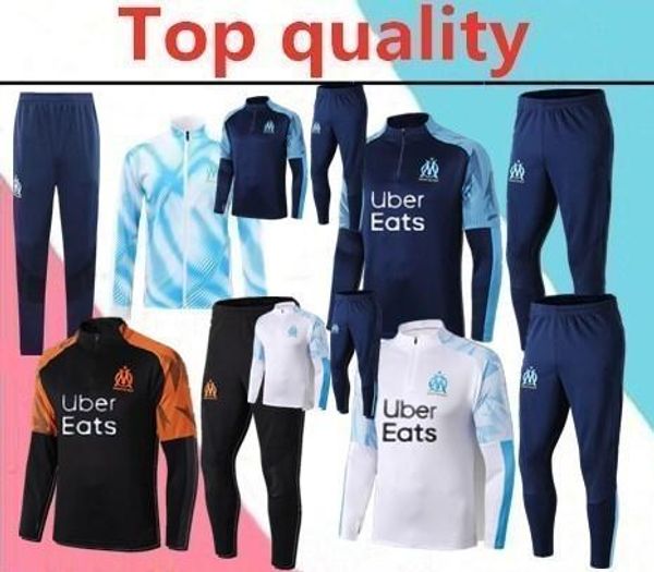 

2019 2020 олимпик пайе взрослых обучение костюм 18 футбол tracksuit 19 20 l.gustavo thauvin гомис кабелле пайе marseill, Black