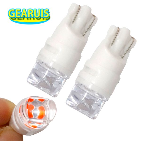 

100 шт. t10 w5w led 2835 3 smd керамическая линза светодиодные лампы авто освещение лампы номерного знака двери свет лампа для чтения 12 в