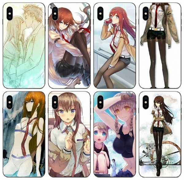 

tongtrade] steins gate anime case for iphone 8 7 6s 5s plus 11 pro x xs max samsung on5 on7 huawei nova 5i pro xiaomi cc9e drop proof case