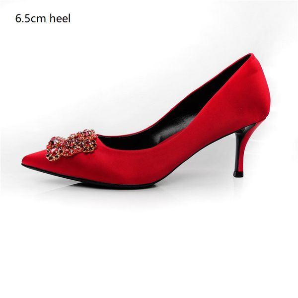 

2019 new women dress shoes rhinestone pumps designer genuine sheepskin leather insole loafers female wedding shoes q-289, Black