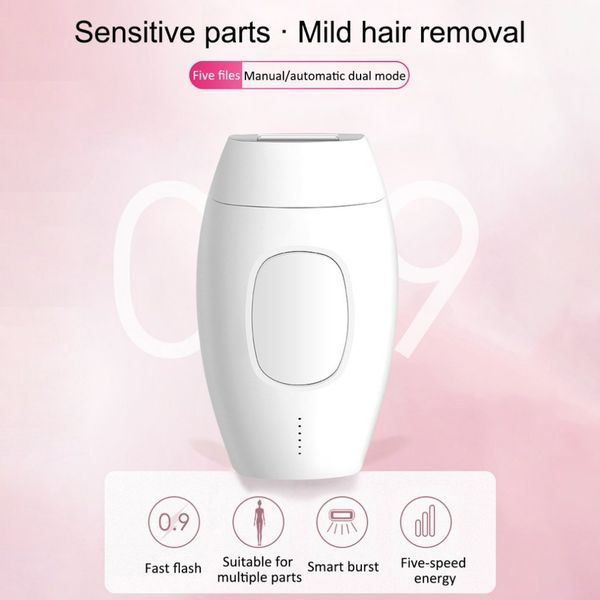 

2020 new arrivals amazon selling portable mini ice cool painless permanent home lady body ipl laser hair removal, Black