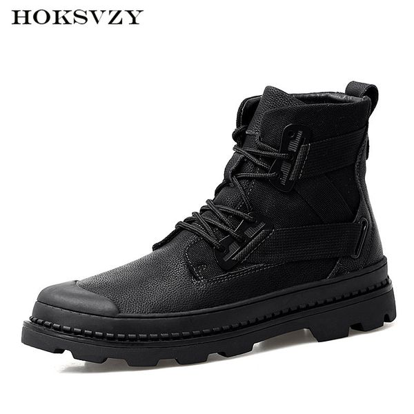 

large size boots men's cotton shoes new snowy boots men's shoes black boot clk-1189928