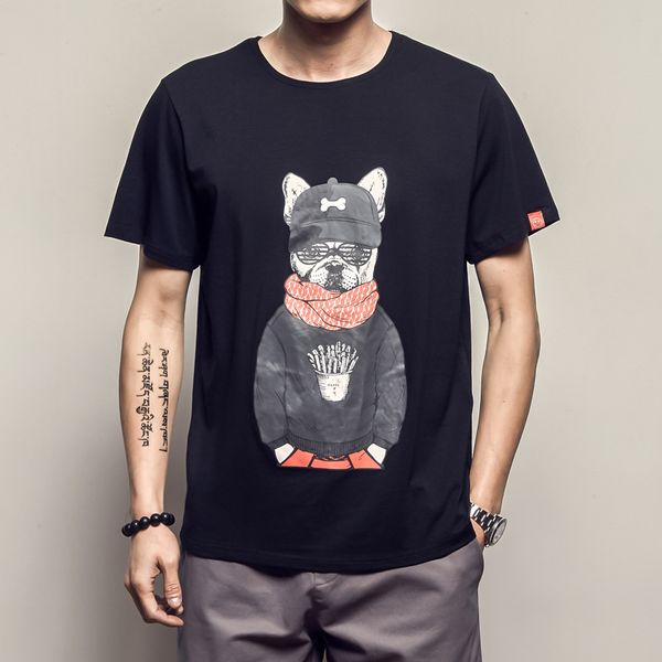 

men's cartoon casual short sleeve print t-shirt mens 2020 luxury designer t shrits 2020, White;black