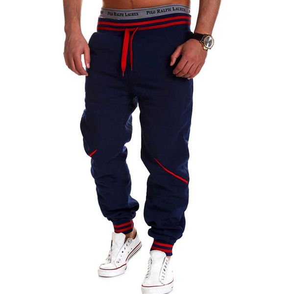 

brand men pants hip hop harem joggers pants 2018 male trousers mens joggers solid pants sweatpants 2018 fashion, Black