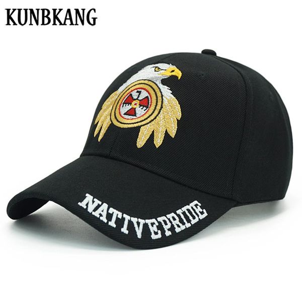 

kunbkang embroidery baseball cap men trucker hat letter snapback caps adjustable solid color black cap casual dad hat for pspkr, Black;white