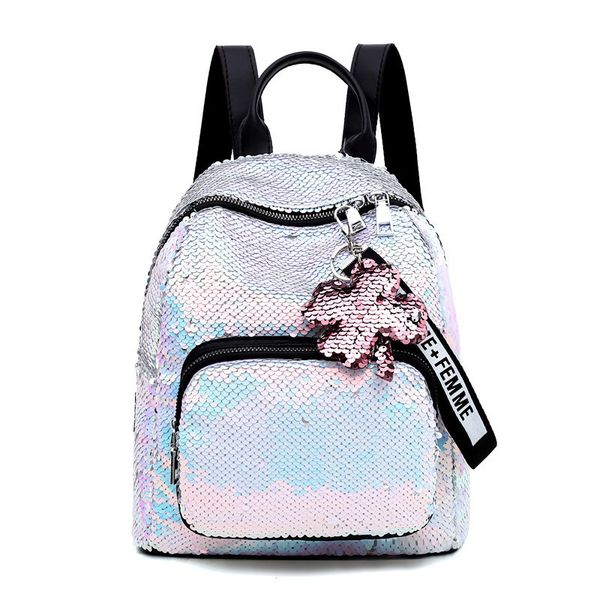 

raged sheep 2019 new backpacks for school teenagers girls gradient sequins mini shoulder bag in women's daypacks