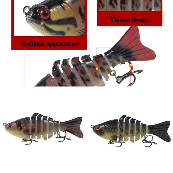 

uncsf fishing tackle bait 5 grid luya type box box (10cm * 15.5g) can hold 5 fake baits