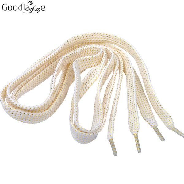 

1cm Wide Thread Glitter Sparkle Bling Shining Shoelaces Flat Shoe Laces for Sneaker 110cm/43Inch