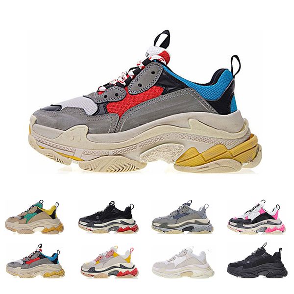 

2019 cheaper Fashion summer night super star men and women shoes designer casual Triple S shoes size 36-45