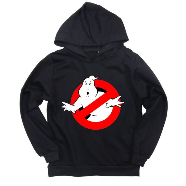 

ghostbuster print hoody toddler baby sweatshirt casual cotton boys girls hoodies autumn winter children clothes moletom infantil, Black