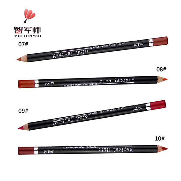 

natural, no added, safe and healthy 12-color lip liner for lip texture