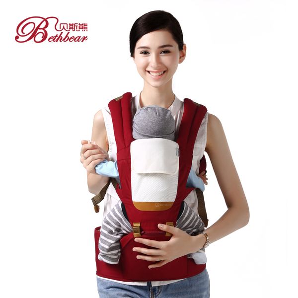 

beth bear baby carrier hipseat breathable cotton baby infant kangaroo bag hip seat backpack carriers for spring summer
