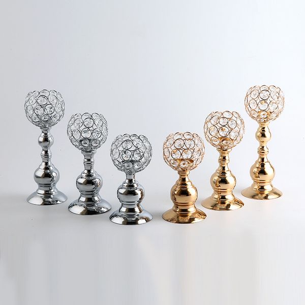 

crystal gold candlestick romantic candle holder party bar home candelabra cute wedding centerpiece candle lantern