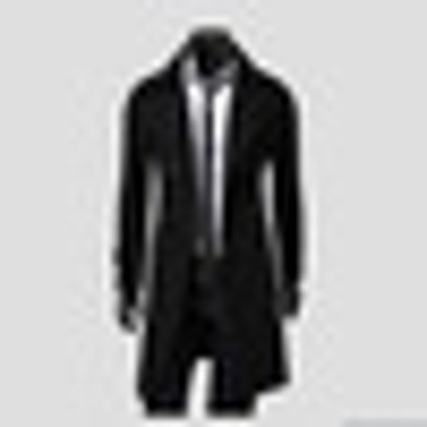 

men's fashion long section jacket clothing winter spring english style overcoat man casual king-size coat ing, Tan;black