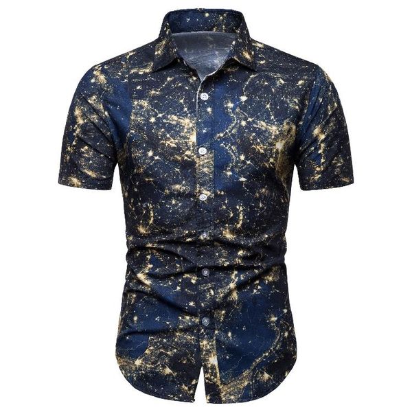

hawaiian blouse men short sleeve shirt floral leisure fashion loose new model shirts summer, White;black