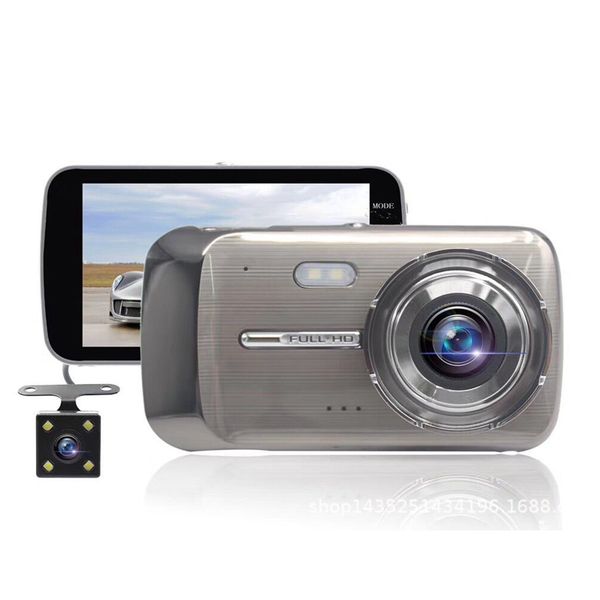 

car 4 inch zinc alloy hd 1080p camera dvr dual lens 170Â° wide angle loop recorder car dvr