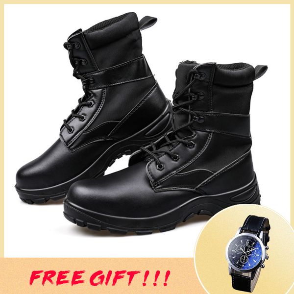 

38~46 army boots outdoor strong breathable wear-resistant boots army #yb554, Black