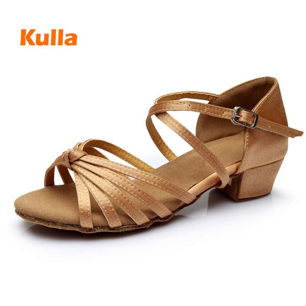 

kids latin dance shoes low heels salsa dancing shoes women girls ballroom tango children professional practice dance shoe
