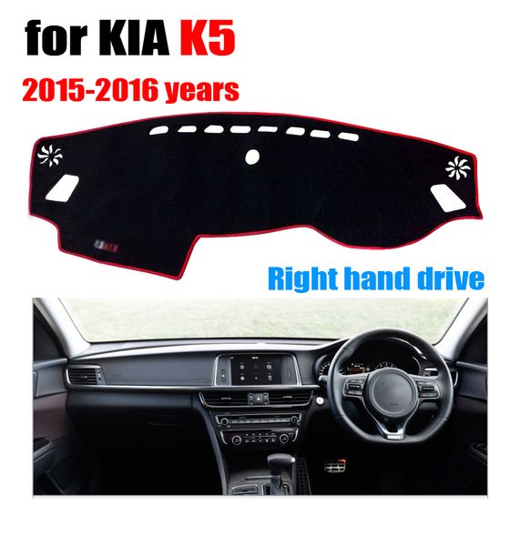 

car dashboard cover mat right hand drive for kia k5 2015-2016 years