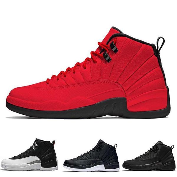 

gym red 12 mens basketball shoes 12s bulls michigan winterized wntr taxi the master wings trainers sports sneakers size 7-13