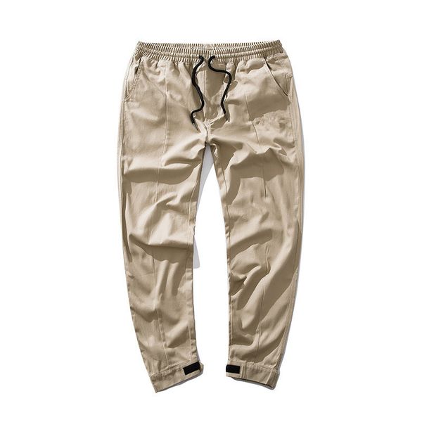 

DK Mens Designer Cargo Pants Seasons Embroidery Loose Trousers Mens Pencil Pants with Elastic Waist