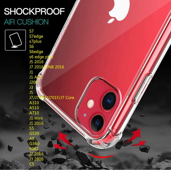 

гибридный жесткий clear чехол для samsung s7 j5 2016 j2 2016 a310 g530 a8 j1 ace s7edge противоударный защитный телефон обложка мягкая tpu б