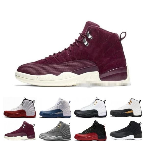 

12s cny chinese new year white gold men basketball shoes 12 fiba bumblebee game royal sports sneakers