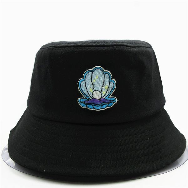 

the new style pearls embroidery bucket hat fisherman hat outdoor travel sun cap hats for child men and women 99