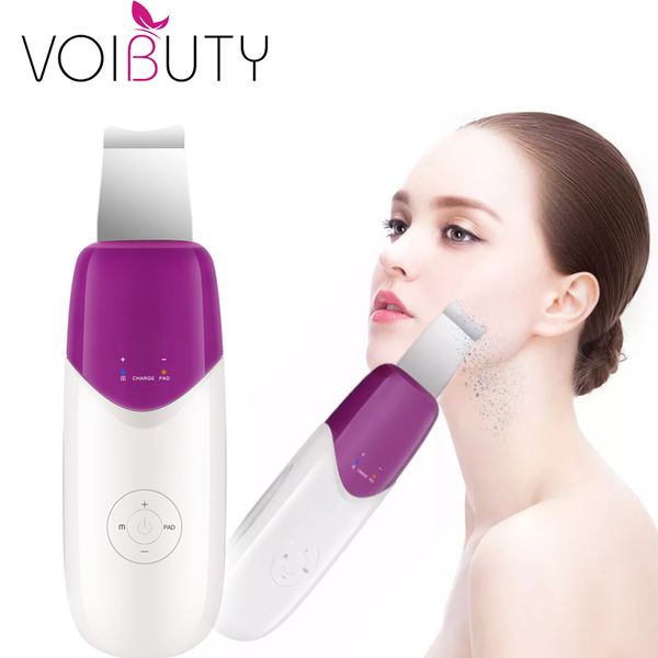 

ultrasonic deep face cleaning skin scrubber remove dirt blackhead reduce wrinkles and spot facial whitening lifting peeling tool