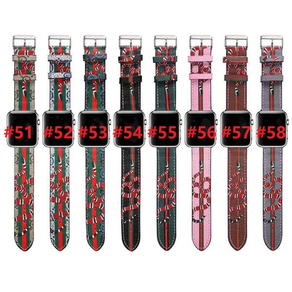 

luxury designer for apple watch leather bands 42mm 38mm 40mm 44mm adjustable replacement strap for iwatch 5 4 3 2 christmas gifts