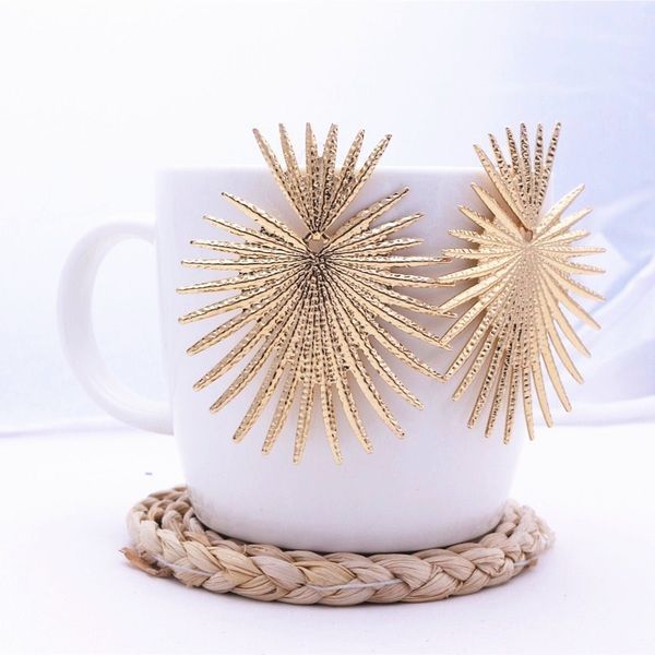 

2019 new geoemtric irregular drop earrings for women personality exaggerated gold silver metal party earrings oorbellen