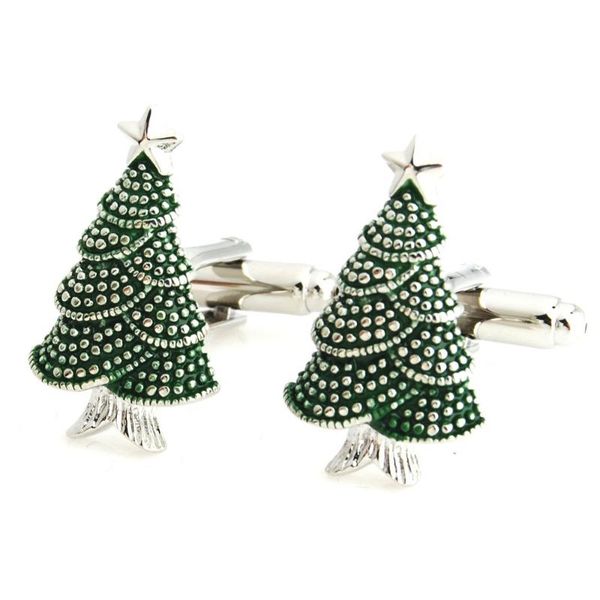 

yh-1343 новинка снежинка, олень, рождественская елка запонки для рождественских подарков-завод прямых продаж, Silver;golden