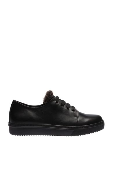 

pearl genuine leather black women 's casual shoes 120130003094