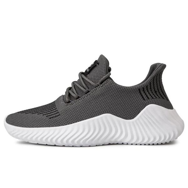 

2019 new fashion mens runner breathable casual shoes mesh white grey black mens trainers sneaker shoes