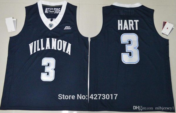 

men sale 3 josh hart college jersey villanova wildcats basketball jerseys navy blue stitched sports uniforms ncaa, Black;blue