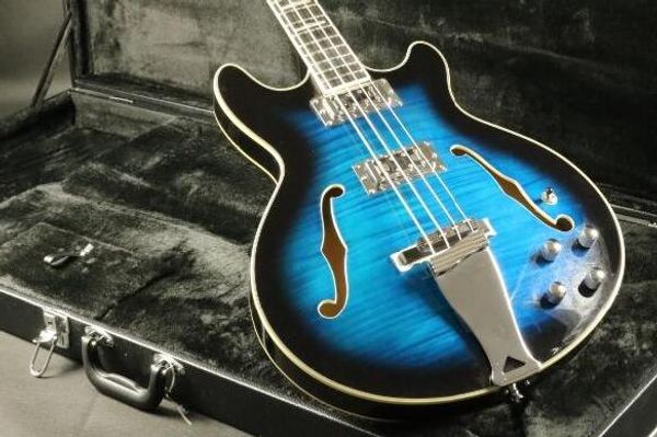 

верхняя часть клена пола полый корпуса 4string аппаратного бас-гитара