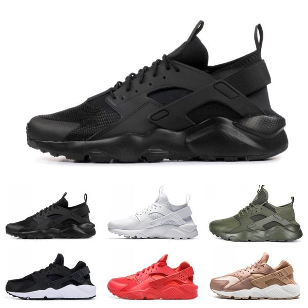 

2019 Huarache run shoes 1.0 4.0 Triple black white Running Shoes men Women Huaraches red grey Sport shoes Sneakers size 36-45