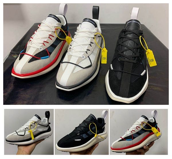

european and american casual men's leather shoes personalized street sneakers kgdb y3 men's shoes breathable running, Black