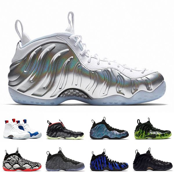 

wmns chrome penny hardaway men basketball shoes foam one vandalized usa doernbecher metallic gold mens design trainers sports sneakers 7-13, White;red