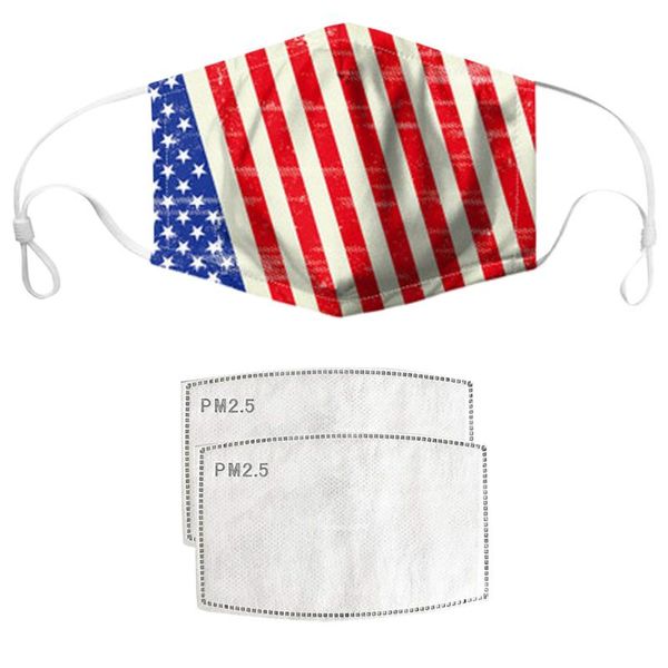 

1pc bandanas mouth masken with 2 pcs filters dustproof windproof foggy haze bandanas camping adjustable headband mascarilla, Black