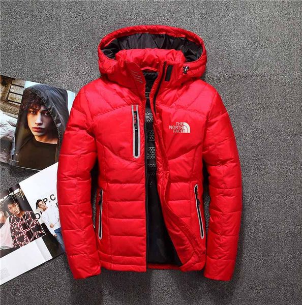 

face north men luxury down jacket designer brand comfortable cotton fashion couple classic looses cotton wild quality goose down jacket, Black